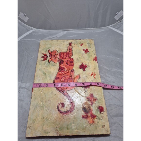 Mary Stone Fine Art Cat Bird Rare Painting - Picture 10 of 13